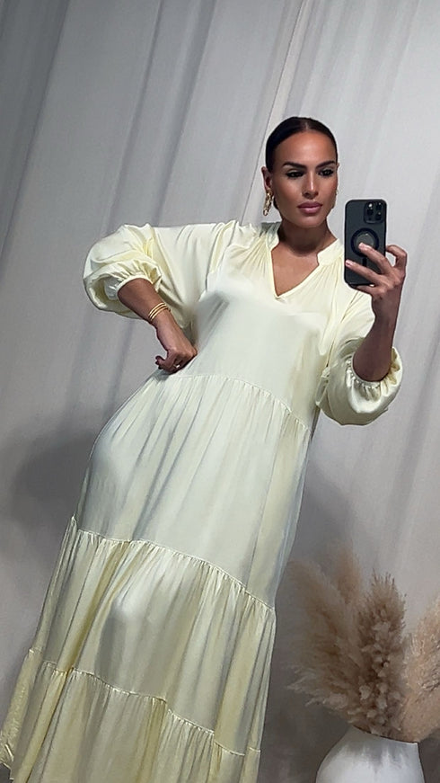 Robe satinée NAZIR